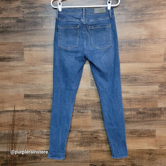 Parker Smith Jeans 28 Skinny Mid Rise Stretch Medium Wash Denim Made In the USA - Picture 2 of 13